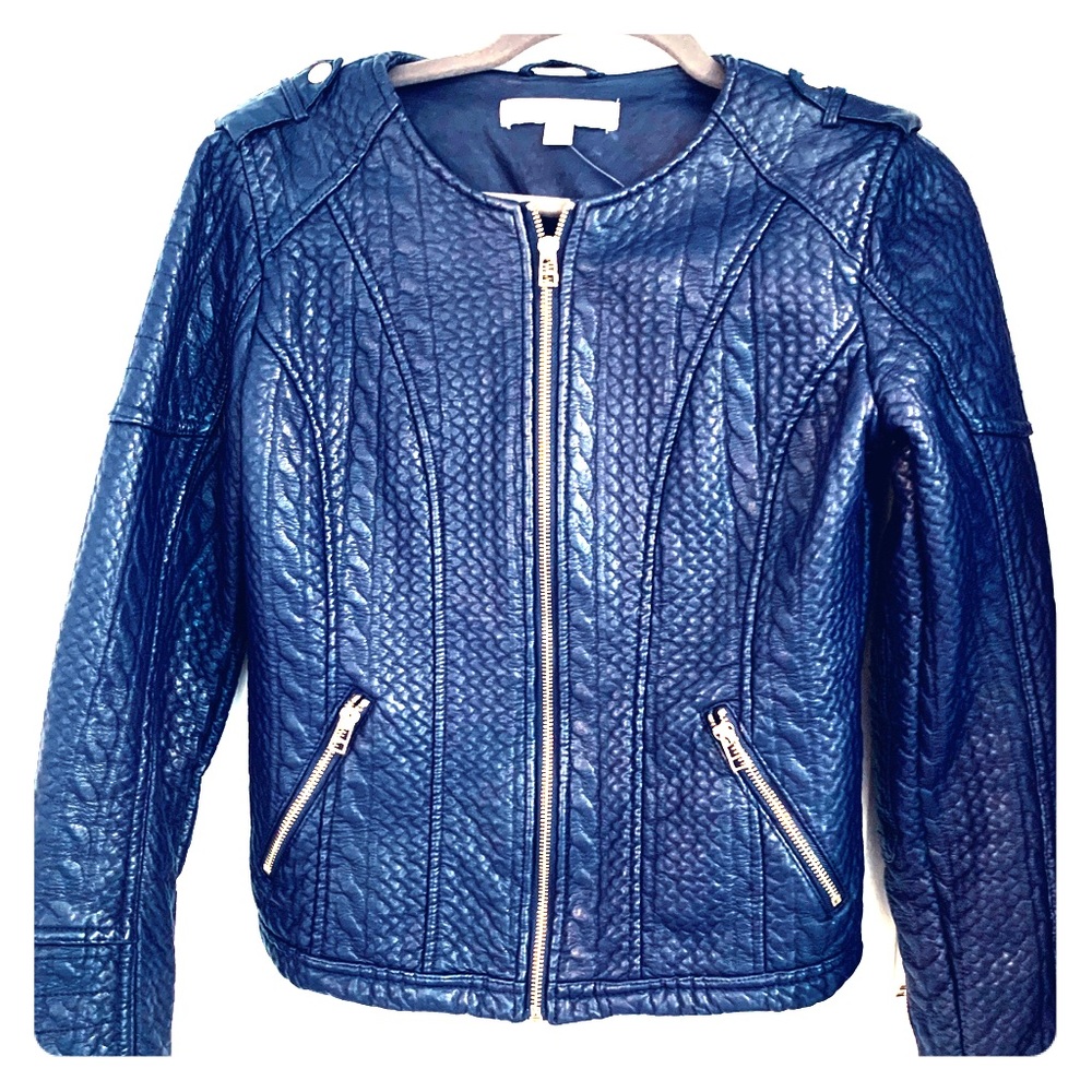 New York and Company Faux Leather Jacket